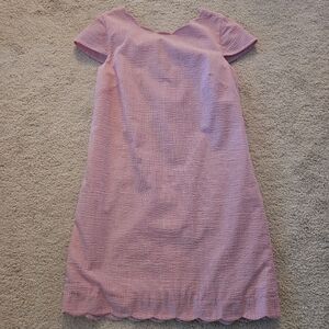 Pink Seersucker Womans Dress...Just Madras,L